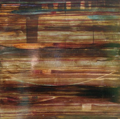 Fang II , 2012. 70x70 cm, Öl/Lack-MT auf Holz
