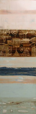 Fjord III , 2012. 50x150 cm, Öl auf Holz