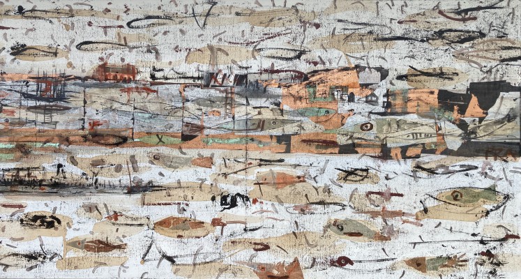 Schwarm , 2023. 150 x 80 cm